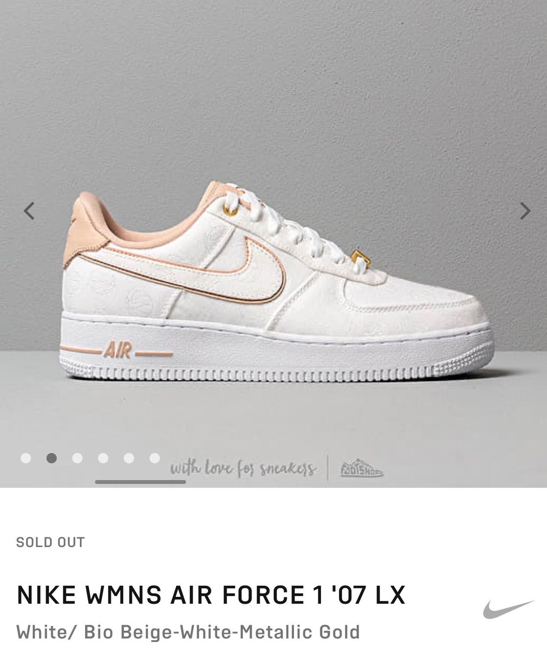 Nike Scarpe da donna: Nike Air Force 1 '07 LX, Neu! – Nuovo e nell'imballaggio originale da Baden venduto da Tiffany6878 3