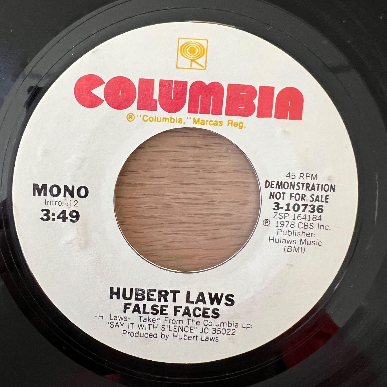 Schallplatten: Hubert Laws - False Faces / US-Promo 1978 – Gebraucht aus Gais von soundcave57 1