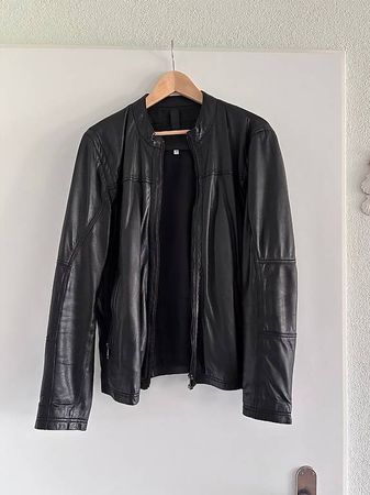 Combipel Echtlederjacke Herren Schwarz Gr. 48 / M 