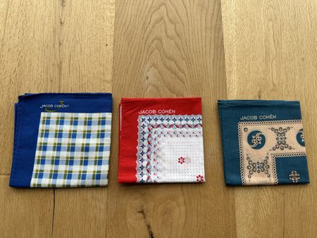 Jacob Cohen Jeans Einstecktücher, 3er Set