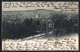 AK Winterthur, Teilansicht mit Kirche