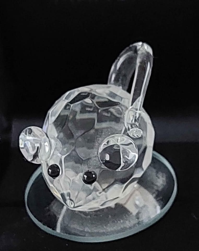 Figuren: Glasmaus, Dekofigur, Geschenkidee, neuwertig – Neu (gemäss Beschreibung) aus Aarburg von Glitzerzauber 2