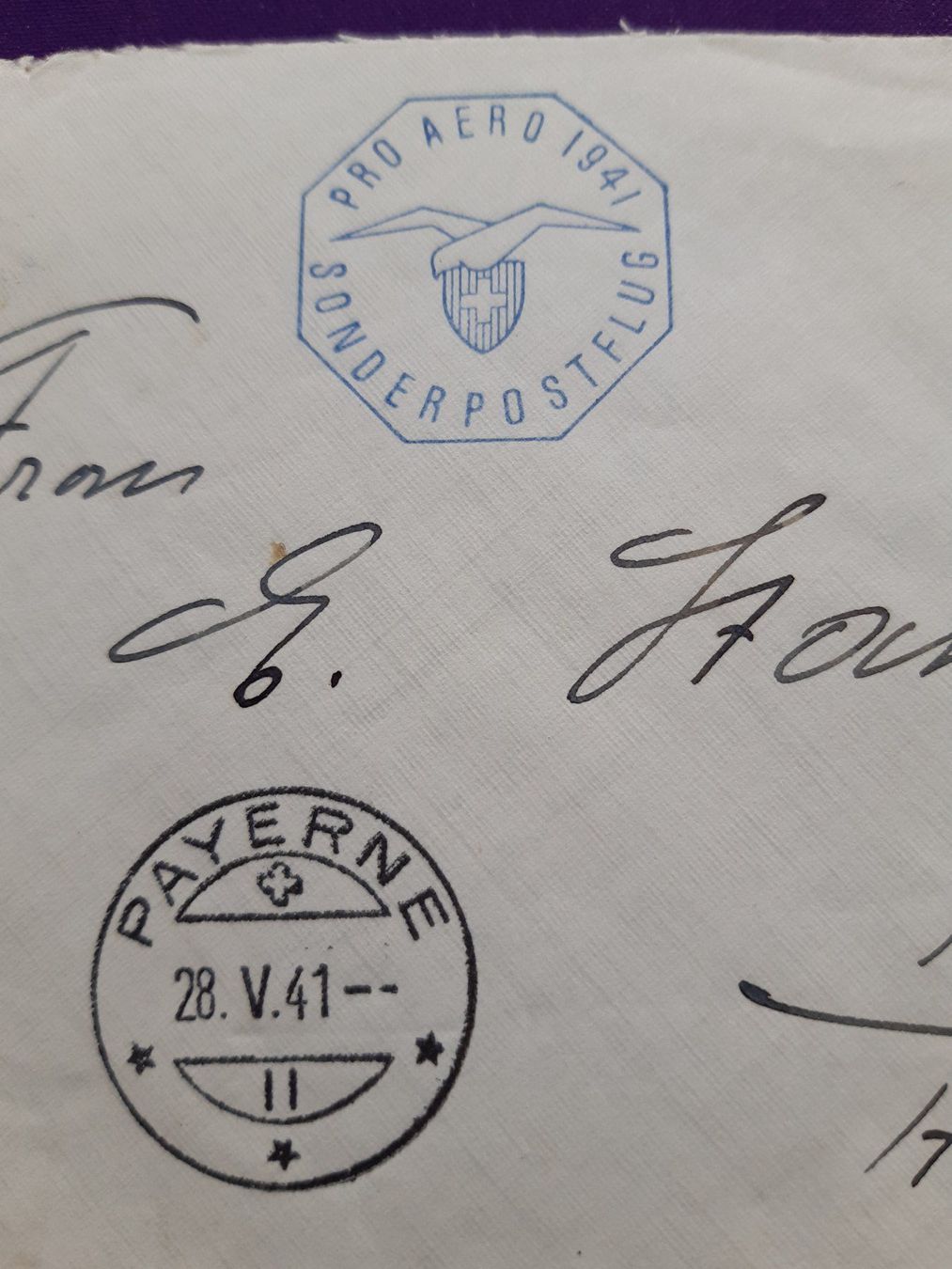 Tutti i francobolli: Flugbrief PRO AERO 28.5.1941, Sonderpostflug – Usato da Wangs venduto da weisstannen01 2