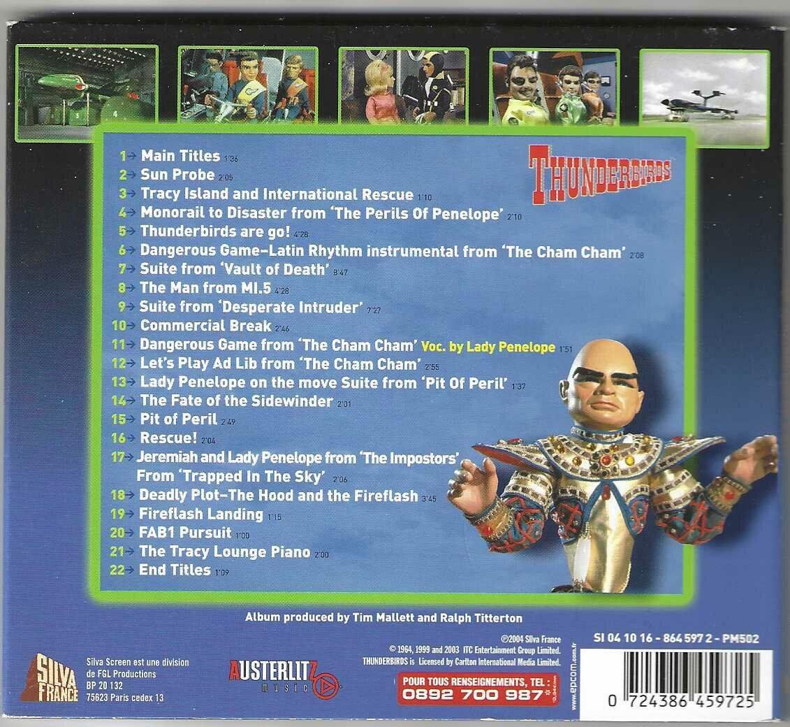 CD: Barry Gray - Thunderbirds – Usato da Genève venduto da CDLPBookS 1