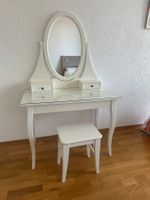 IKEA Schminktisch weiss mit Spiegel + Hocker, 100 cm