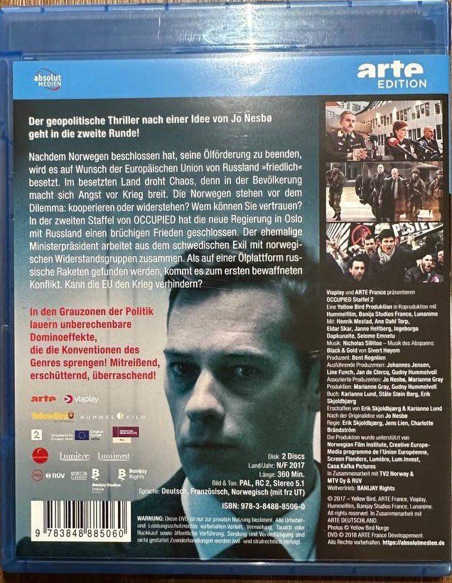 Alle DVDs: Occupied - Staffel 1+2 - Blu-ray -Thriller! – Gebraucht aus Beringen von Mantafisch1 3