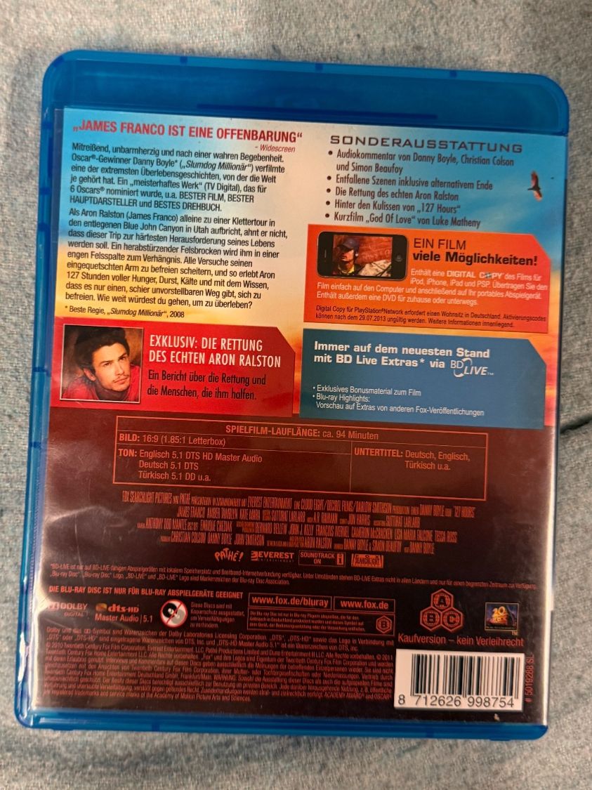Tutti i DVDs: 127 Hours – Usato da lostorf venduto da westwinkel 1