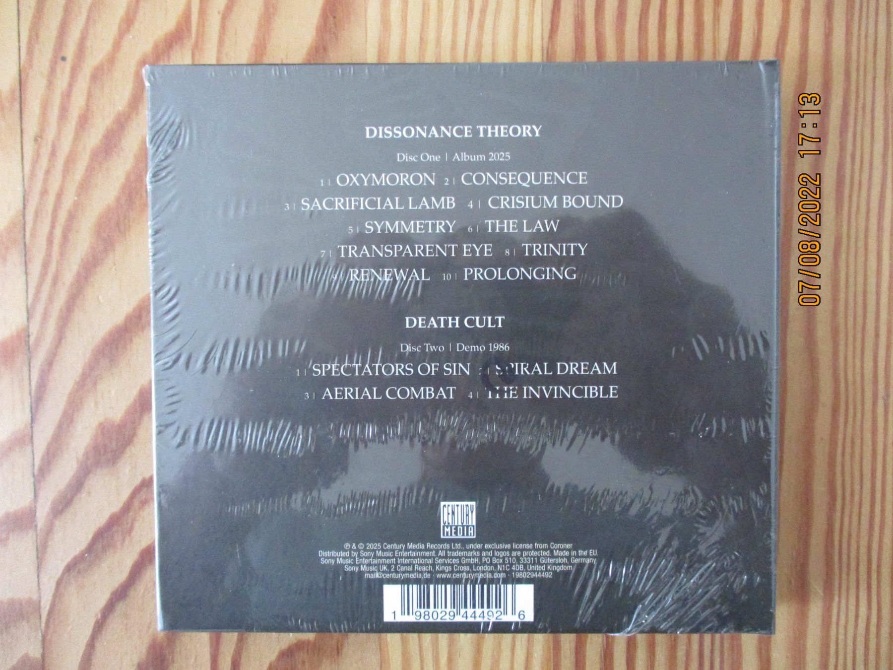 CDs: Coroner  --  Dissonance Theory Mediabook, 2 CDs, 2025 – Neu und originalverpackt aus Liestal von Disc-Point 2