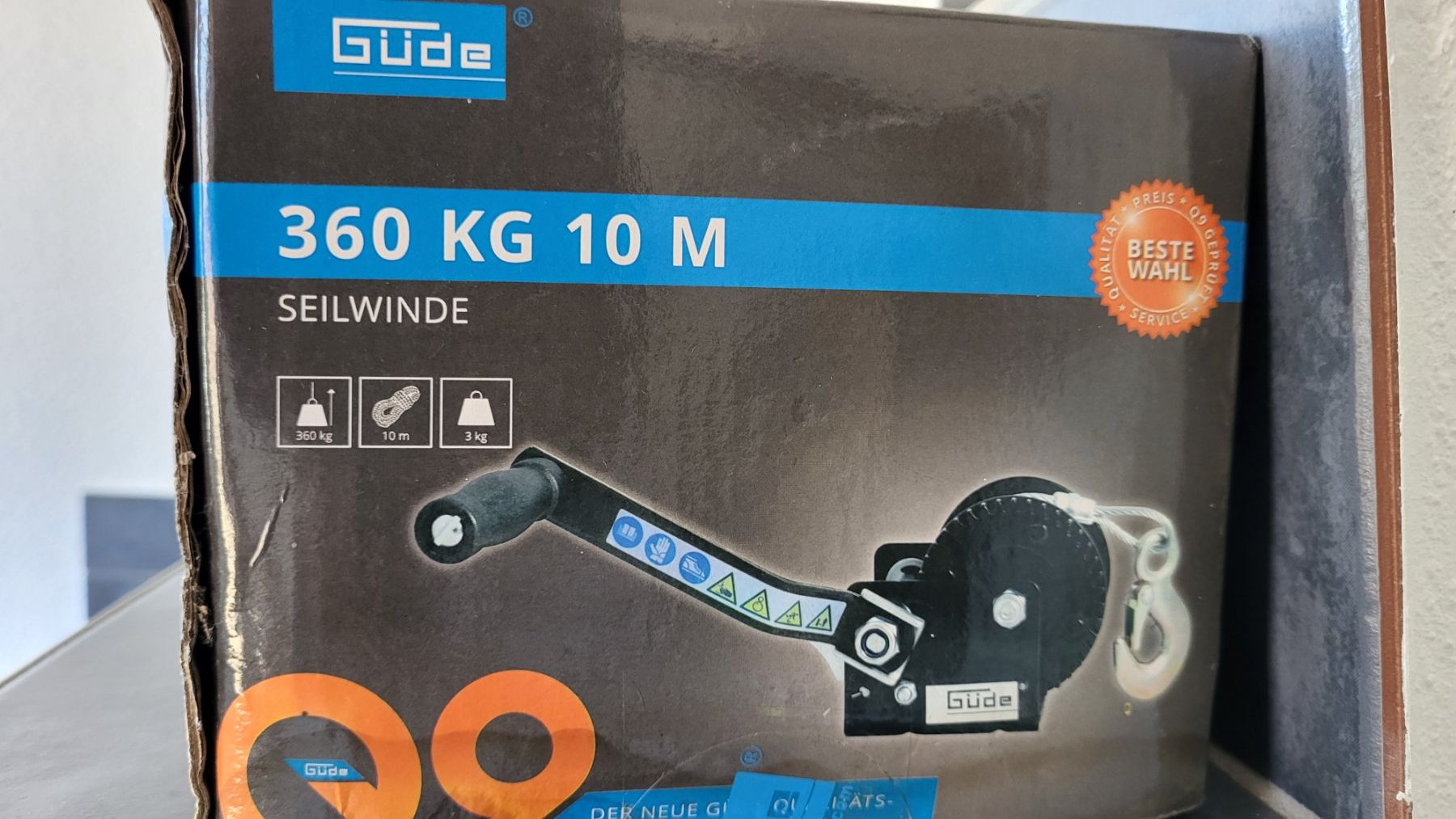 Altro per stoccaggio & trasporto: Güde Hand-Seilwinde 360 KG 10 M – Nuovo (secondo la descrizione) da Heiden venduto da bt-4532