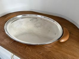 ovales Alessi Serviertablett Tablett Platte Art Deco Vintage