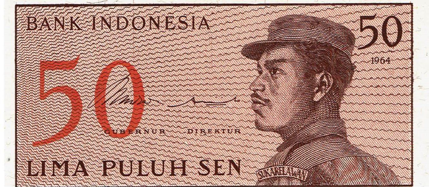 Banconote: Indonesien 50 Sen 1964 UNZ – Nuovo (secondo la descrizione) da Steffisburg venduto da ber_8htf
