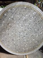 Gartentischplatte, Mosaik, Durchmesser 112cm, Top