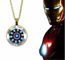 Kette mit Medallion Iron Man Herz Tony Stark Fassung  Bronze