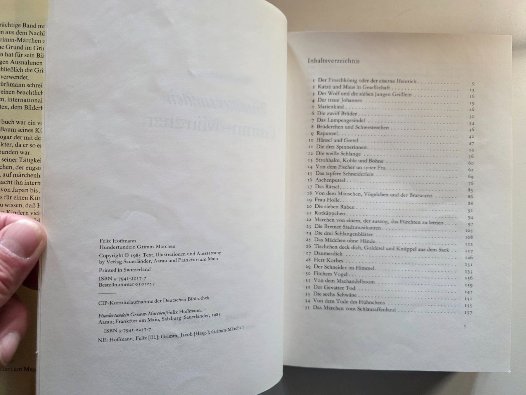 Libri: Hundertundein Grimm Märchen - 1985 – Usato da Walterswil BE venduto da Lonitti 2