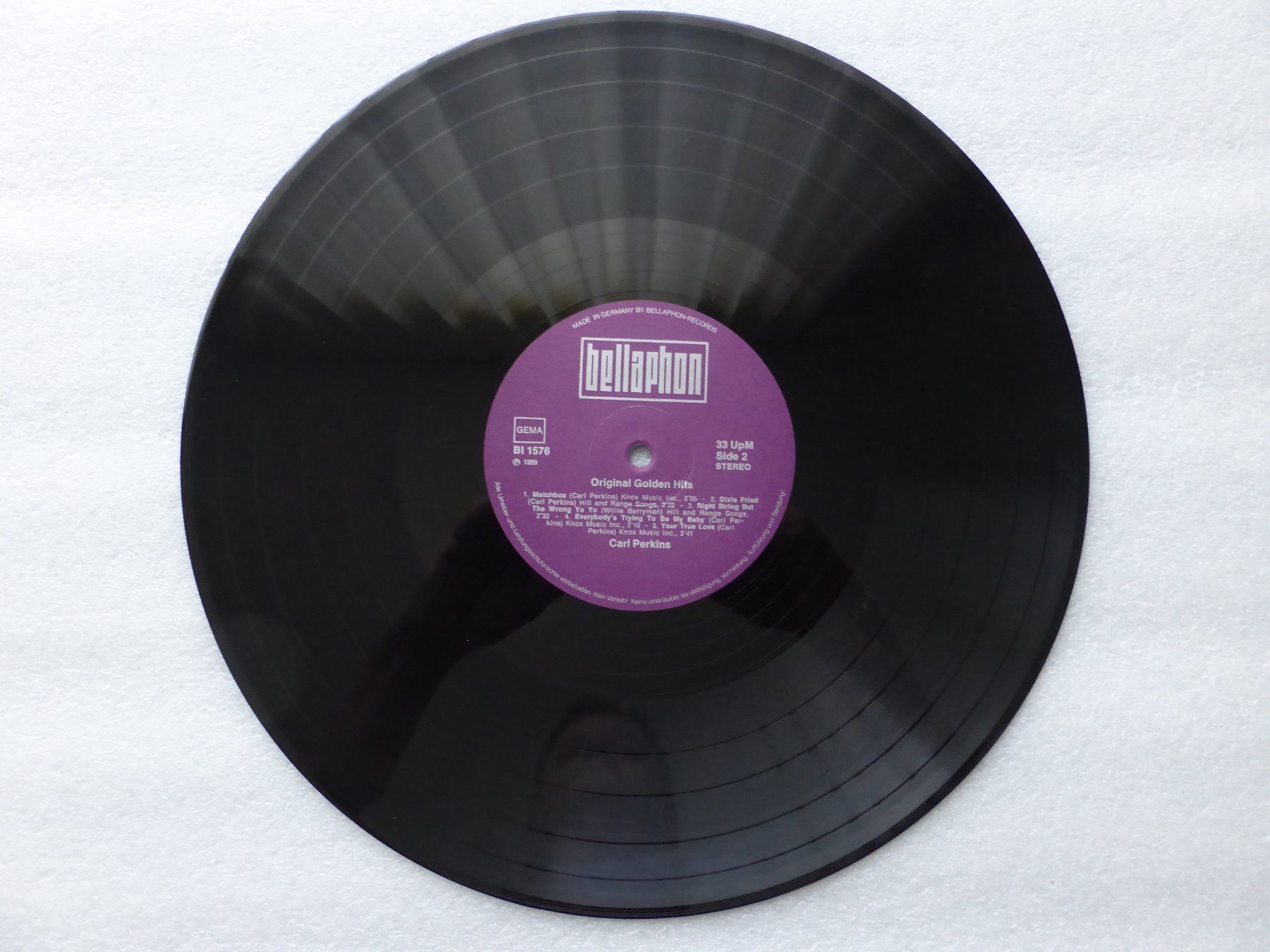Dischi in vinile: VINYL  LP  CARL PERKINS – Usato da Küssnacht am Rigi venduto da Sunnestrahl 2