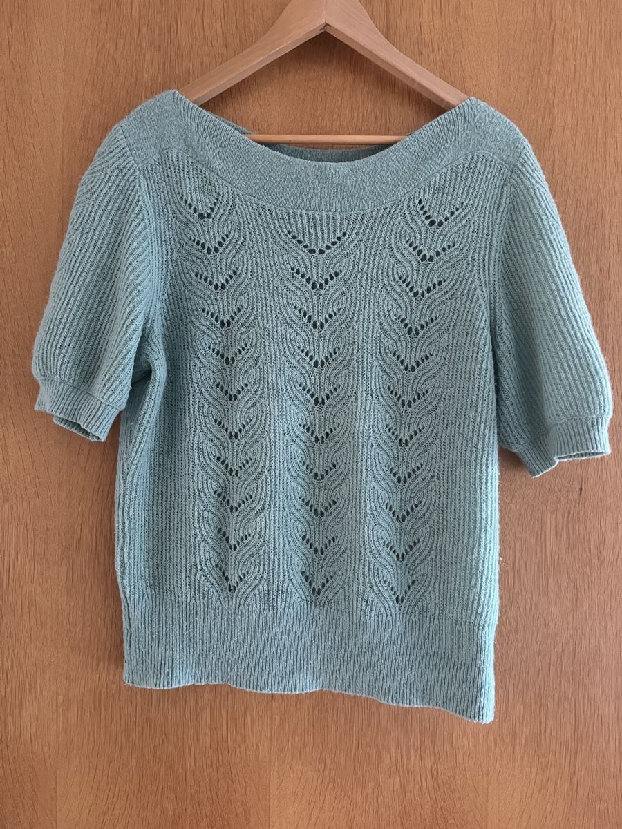 King Louie T-shirt: King Louie Mint Pullover Size L Openwork Alpaca Blend – Usato da Zürich venduto da chisabella