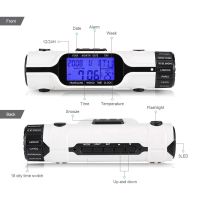 Flashlight LED Digital World Time Travel Alarm Clock Thermo