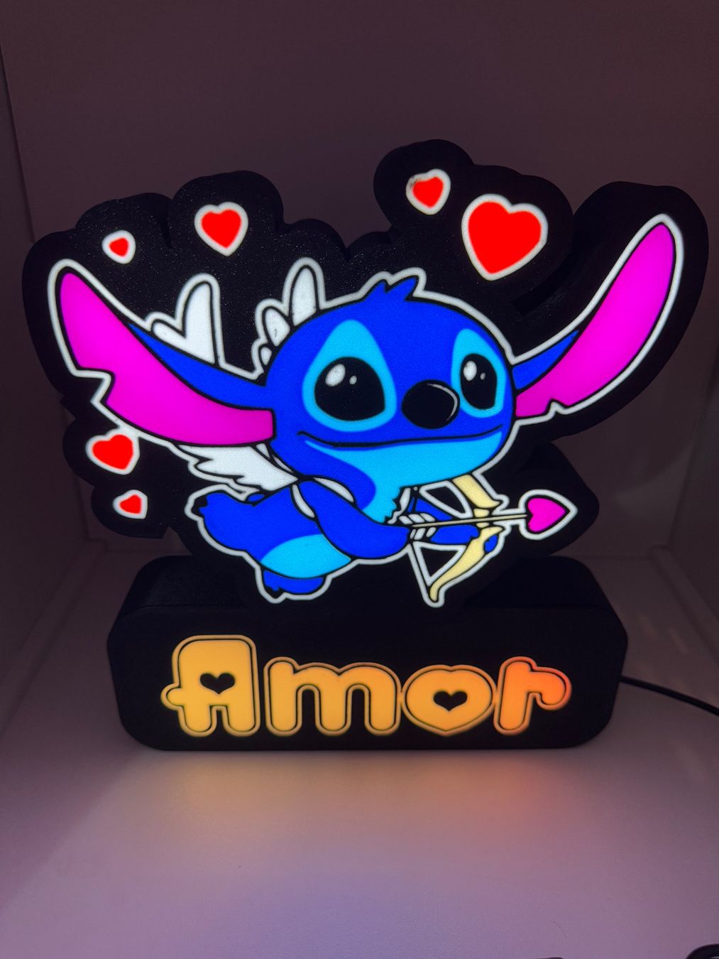 Lampade: Lightbox lampe led STITCH RGB – Nuovo (secondo la descrizione) da Vicques venduto da PAMB3D 6