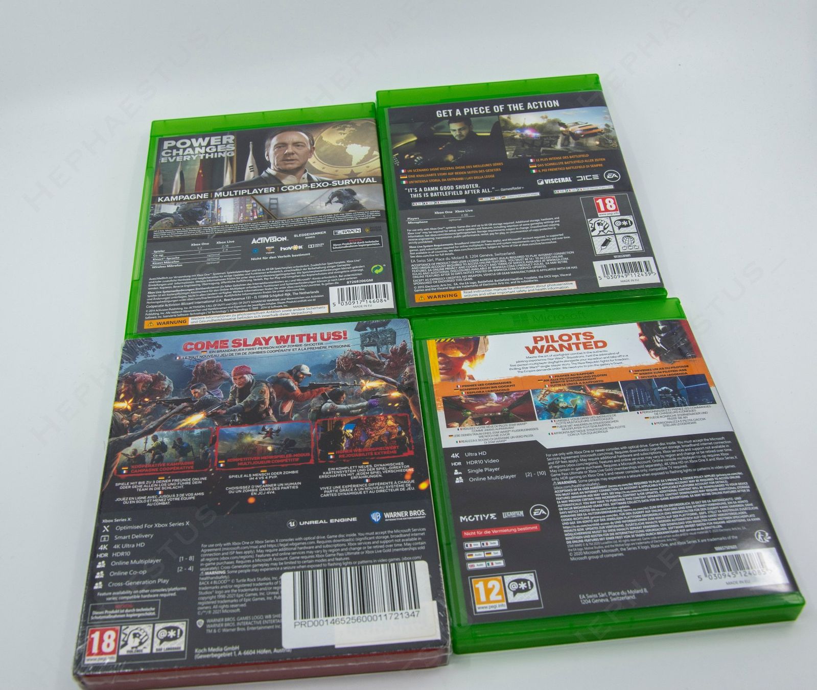 Jeux: 4x Xbox One/Series X - CoD, Battlefield, Star Wars, Back 4 – D'occasion à Effretikon par Hephaestus_ 1
