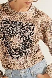 Guess Pullover & Sweatshirts: Guess Sweatshirt Leoprint, Gr. M, neu – Neu und originalverpackt aus Kreuzlingen von shopaholicatheart_4 2