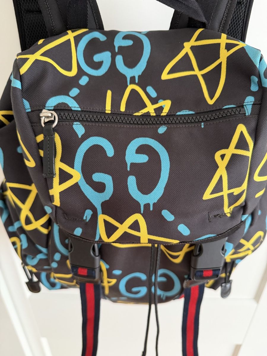 Gucci Zaini: Gucci Ghost Techno Canvas Backpack - Multicolor – Nuovo (secondo la descrizione) da Zürich venduto da yoa_qt6g 3