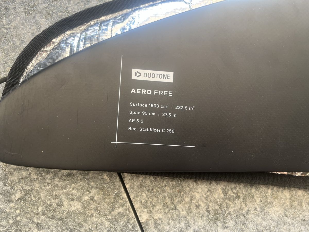 Tavole da surf e di nuoto: Duotone Aerofree 1500 wing + stab Set  – Usato da Tannay venduto da Ninite01 1