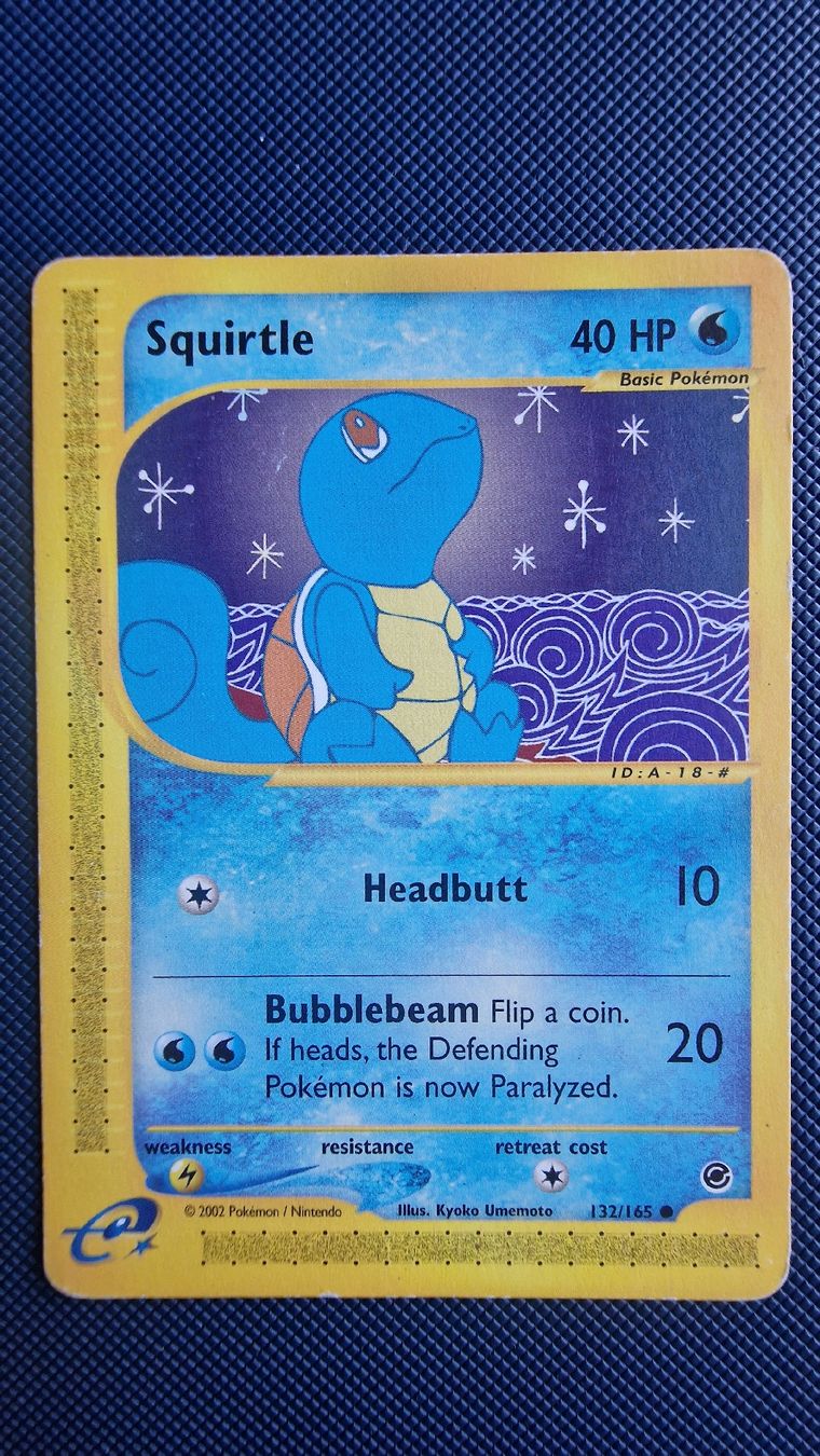 Pokémon Carte collezionabili: Squirtle #132 – Pokémon Expedition – Usato da Veytaux venduto da PocketMonster