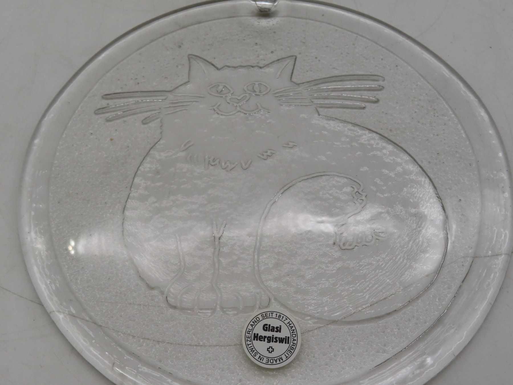 Glasi Hergiswil Bicchieri: Glasi Hergiswil Katze – Usato da Reinach BL venduto da WBZ-Flohmarkt 4