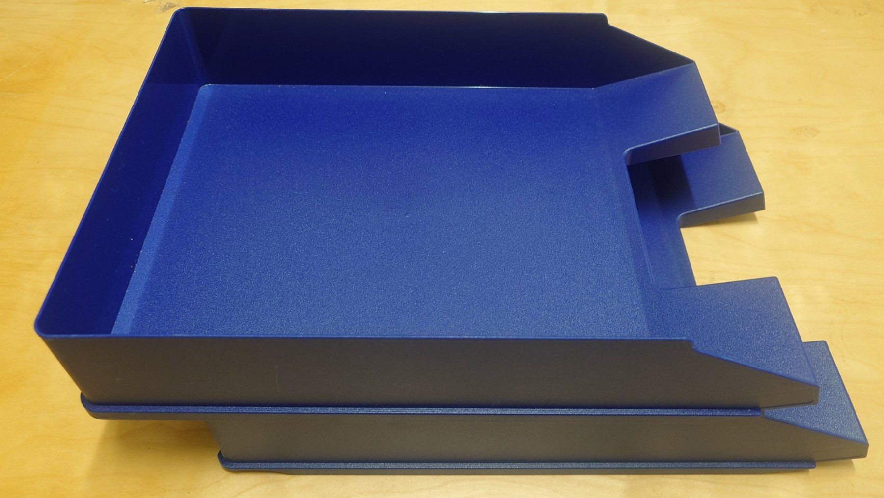 Sistemi di archiviazione: 2 blaue A4 Papierablage / Dokumentenablage / Briefablage – Usato da Ostermundigen venduto da Chrisascht 2
