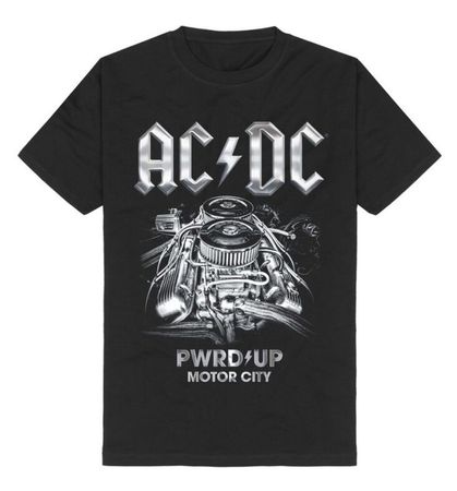 AC/DC PWRD UP T-Shirt Grösse XL ungetragen schwarz Detroit