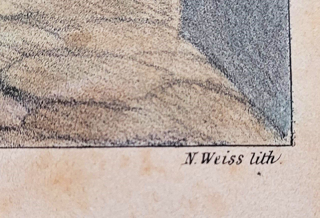 Stiche: Hieronymus Hess: Seltene Karikatur "Ehemals" Basel ca. 1840 – Gebraucht aus Basel von Roberto002 4