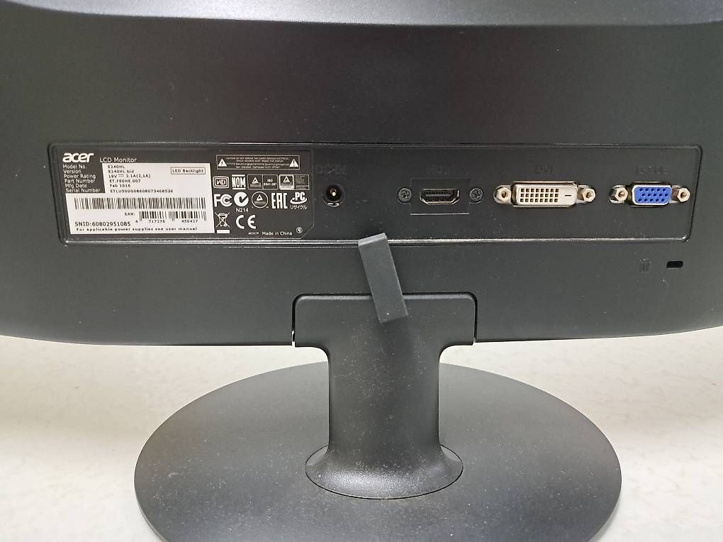 Monitor: Monitor Acer LCD S240HL – Usato da Figino venduto da tog_hms6