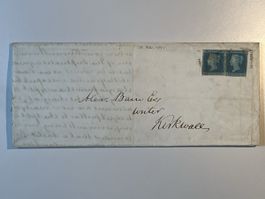 Grossbritannien 1853, Two Pence im Paar, Kirkwall, Rarität!