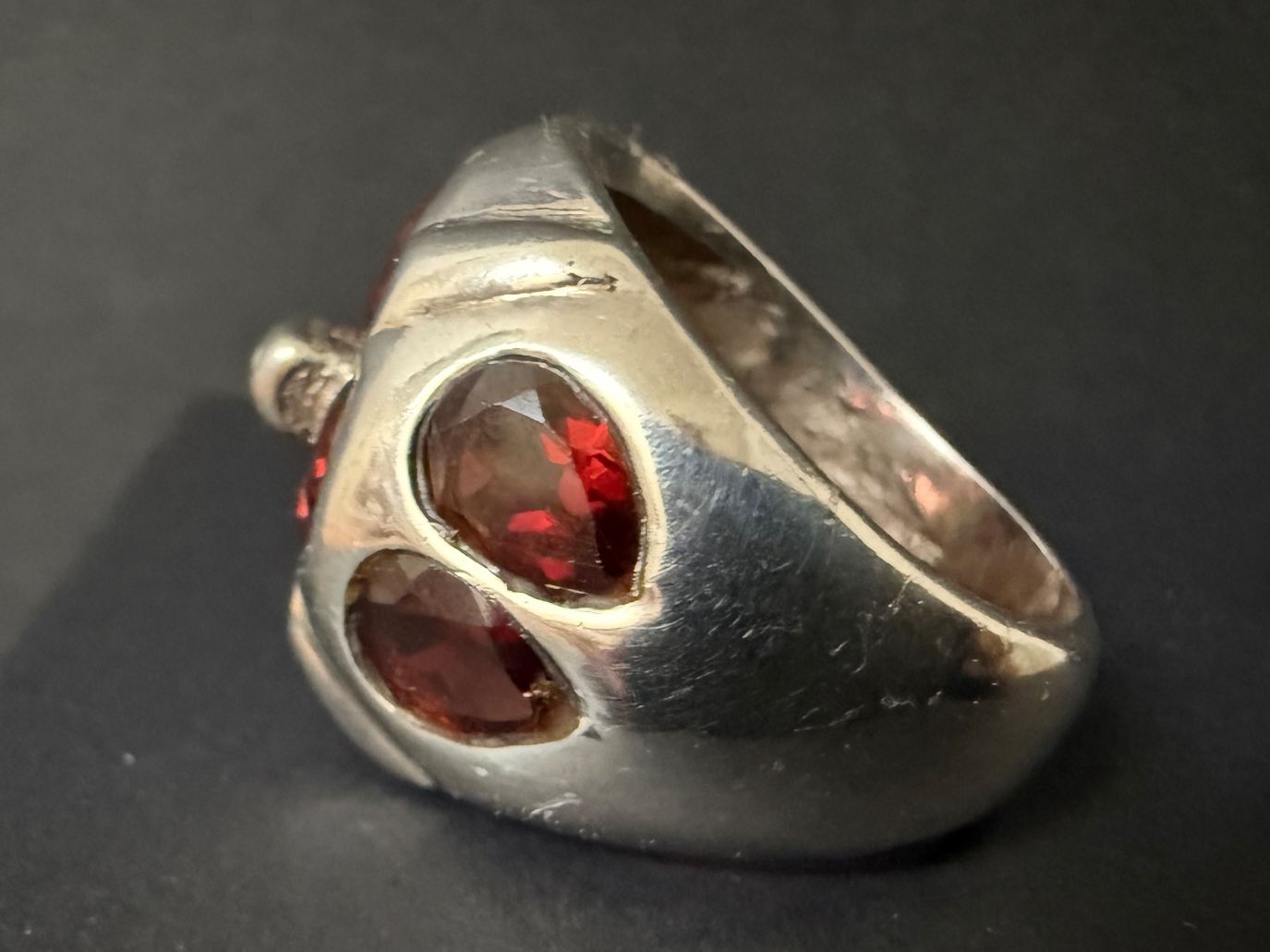 Anelli: Silber Ring mit Granat 925 – Usato da Spiegel b. Bern venduto da Rogger72 3