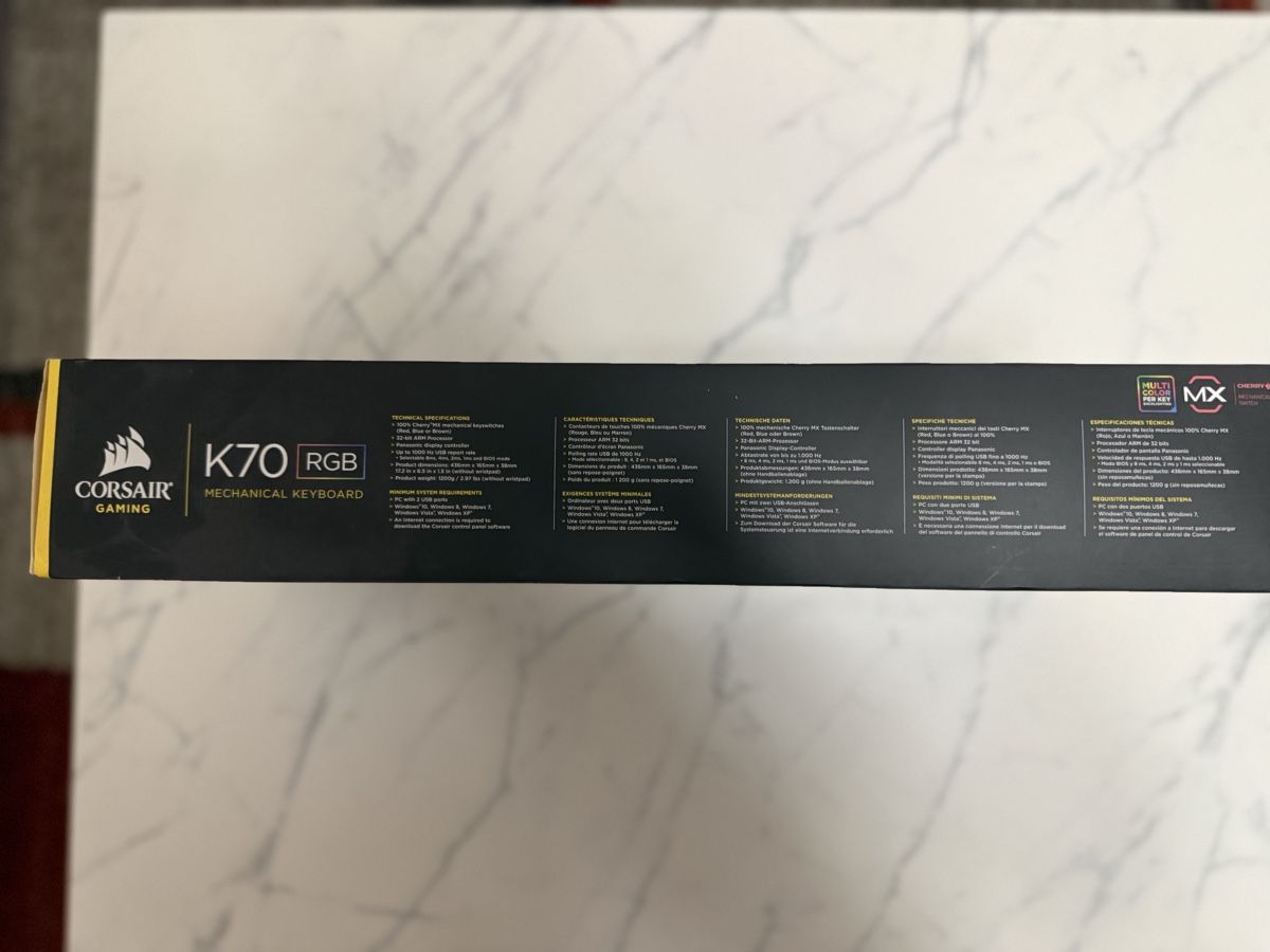 Corsair Tastiere: Corsair K70 RGB Mechanical Keyboard – Nuovo e nell'imballaggio originale da Uster venduto da Dervisevic_Su 3