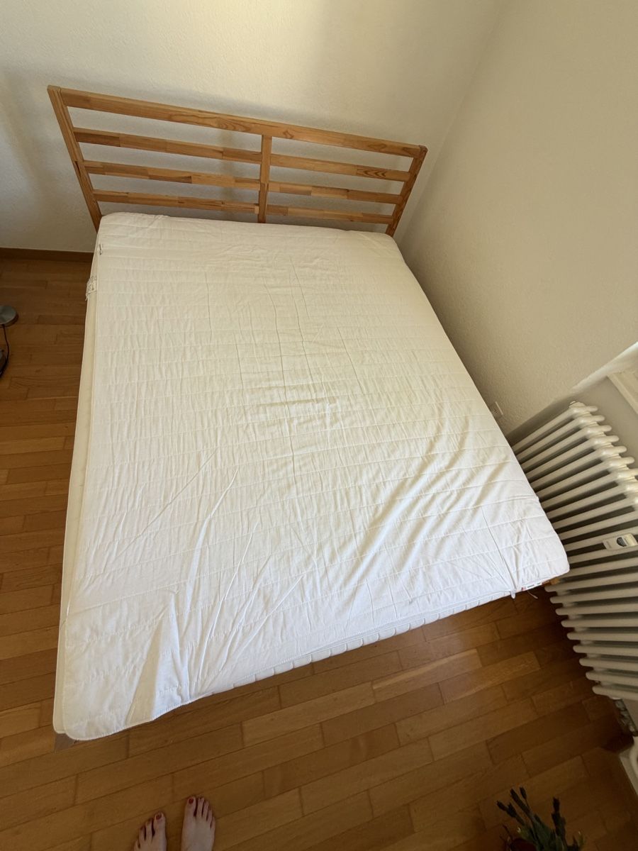 Ikea Matratzen: Bettgestell inklusive Matratze und Topper – Gebraucht aus Dallenwil von kae_m57s 1