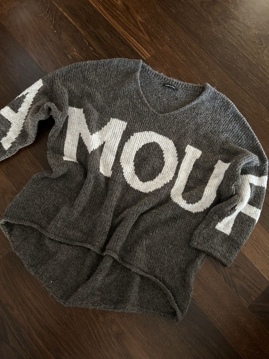 Maglioni & Felpe: Kuscheliger Amour Strickpullover, Grau, Made in Italy – Nuovo (secondo la descrizione) da Beringen venduto da Sternli650