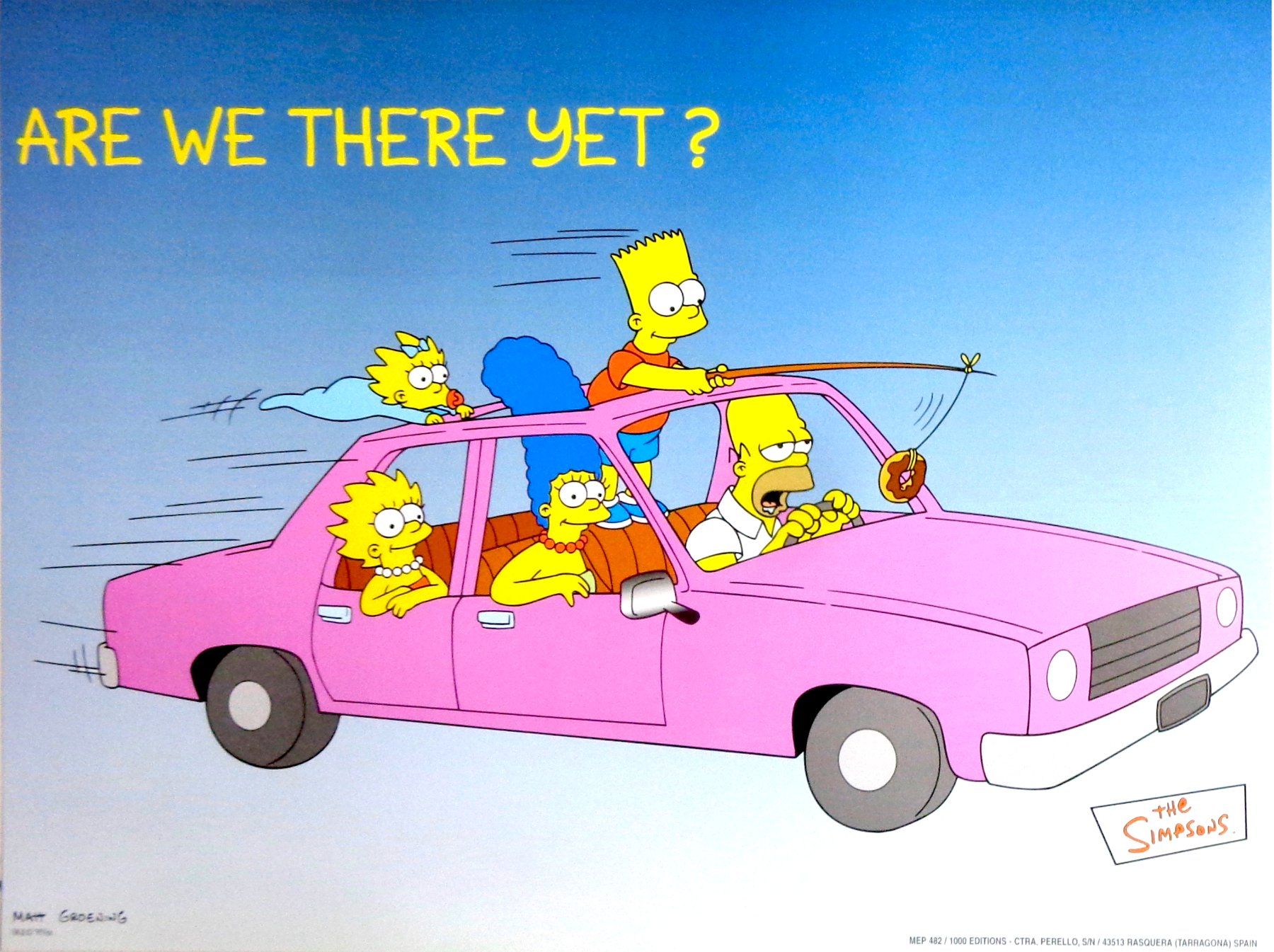Foto & Immagini: Poster Les Simpson - Are we there yet ? – Nuovo (secondo la descrizione) da Le Locle venduto da LibrairieLaBergerie