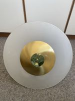 Deckenleuchte Messing Frosted Glass mit Osram Vorschaltgerät