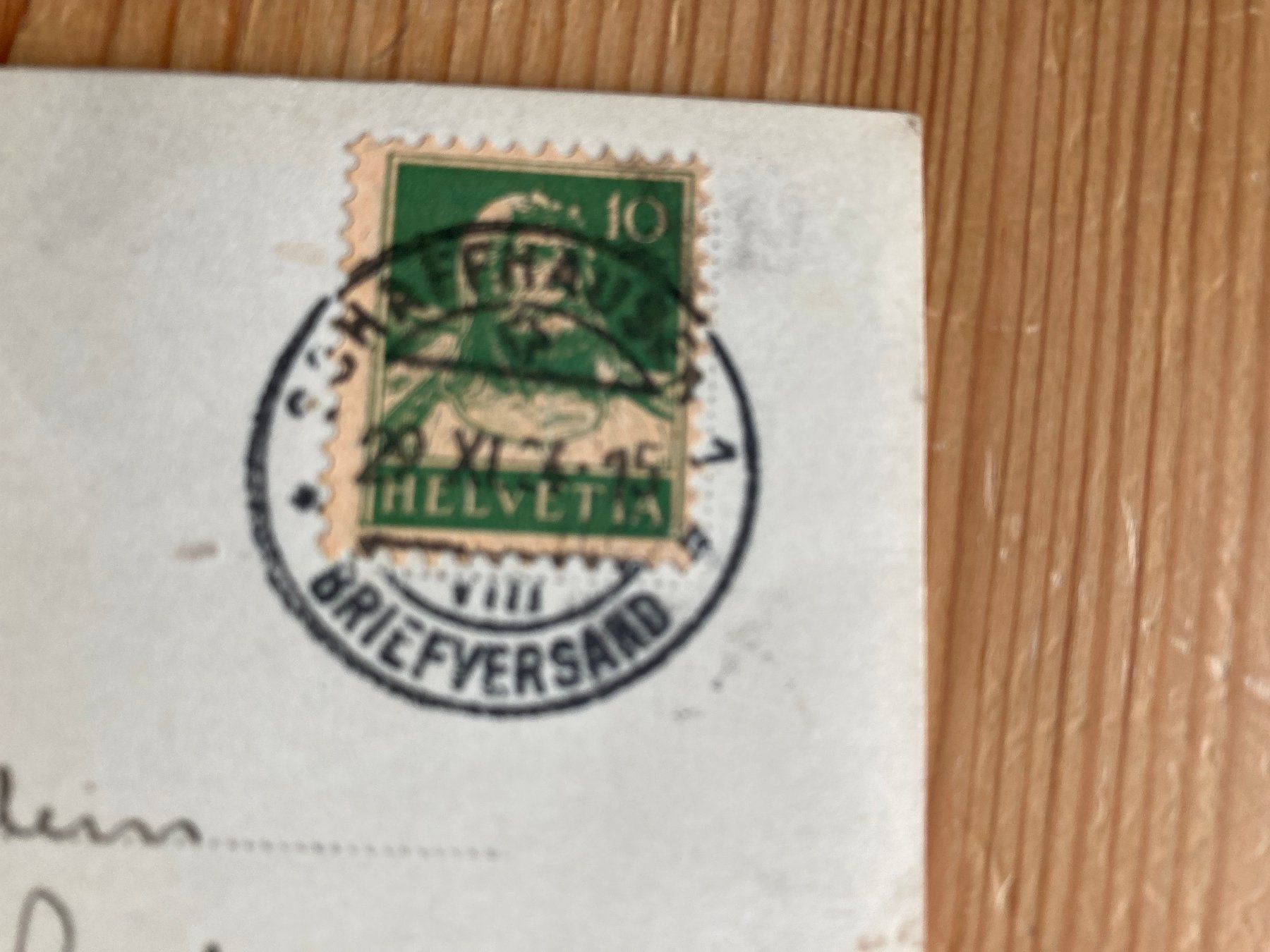 Cartoline postali: Schaffhausen vom Munot aus - AK 1924 – Usato da Oberuzwil venduto da Henri09 1