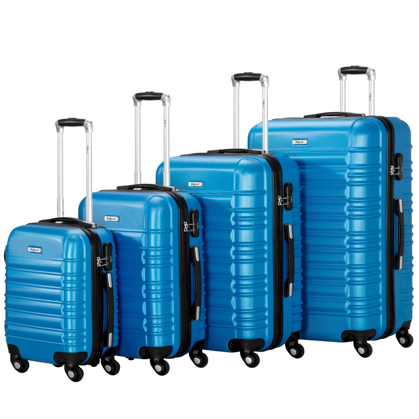 Valigie: Zelsius Koffer Set 4 Stück Blau – Nuovo e nell'imballaggio originale da Bottighofen venduto da zaap