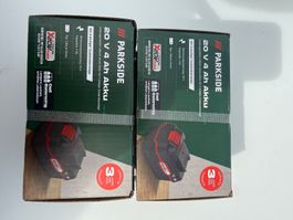 2 batteries Parkside 20 V 4 Ah neuf