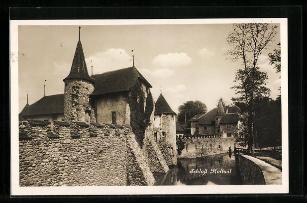 Cartoline postali: AK Hallwil, Schloss Hallwil – Usato da Berlin venduto da bartko-reher