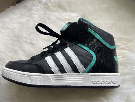 Adidas Schuhe, Grösse 38.5 Top Zustand, Schwarz-Weiss-Türkis