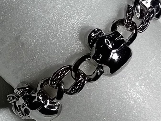 Bracciali & Braccialetti: herren armband edelsthal,,,glanzig – Nuovo (secondo la descrizione) da Basel venduto da bij_5hqd