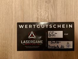 Lasergame Schweiz Wertgutschein CHF 65.--