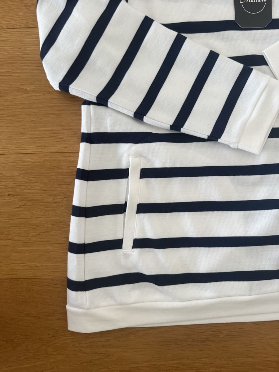 Maglioni & Felpe: Kapuzenpullover Multiblu gestreift Grösse 40 neu mit Etikett – Nuovo e nell'imballaggio originale da Bern venduto da HBYISIS 3