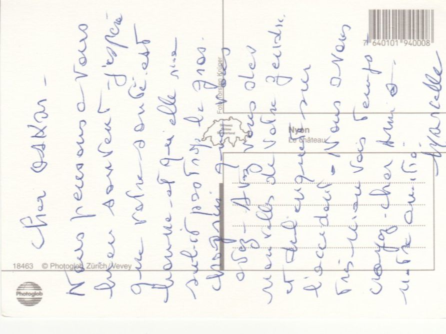 Cartoline postali: Nyon ca. 1990 – Usato da Bürglen TG venduto da StampGraf 1