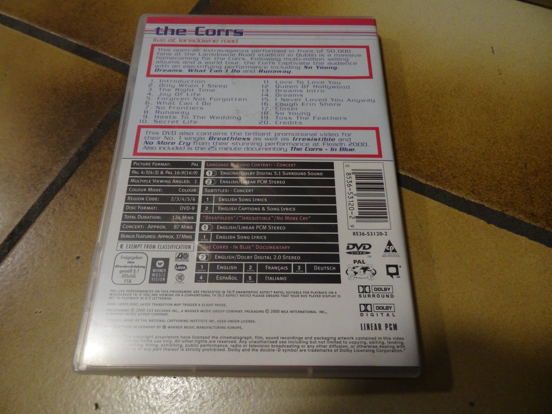 Alle DVDs: DVD The Corrs Live at Lansdowne Road – Gebraucht aus Olten von Disc-Ausverkauf 2