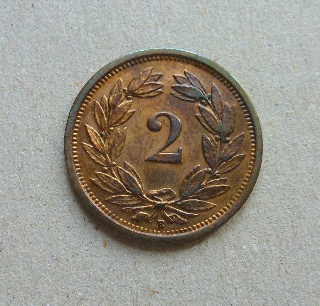 Toutes les monnaies: ++ 2 Rappen 1920, gute Erhaltung – D'occasion à Walkringen par Casablanca777 1